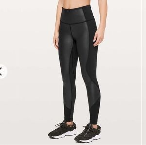 Lululemon Wunder Under High-Rise Tight *Shine 28" - Size 6